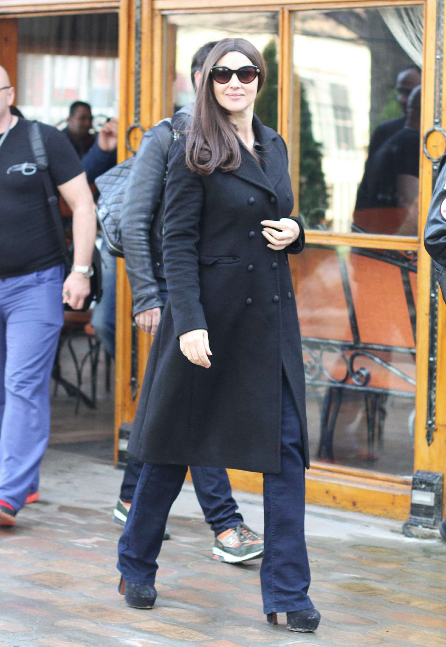 Monica Bellucci out and about in Belgrade