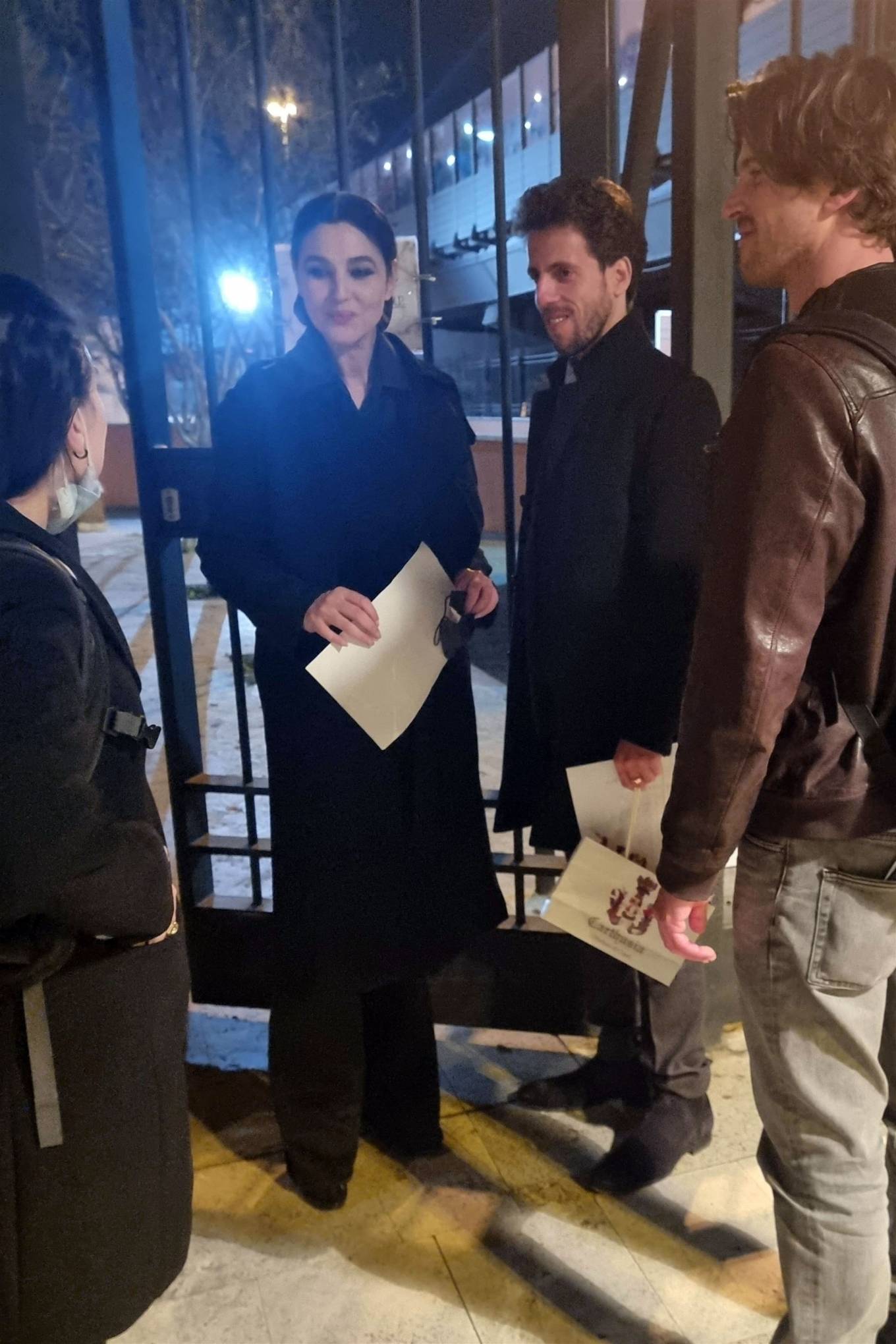 Monica Bellucci 2021 : Monica Bellucci – seen leaving a theater in Rome with a mystery man-05