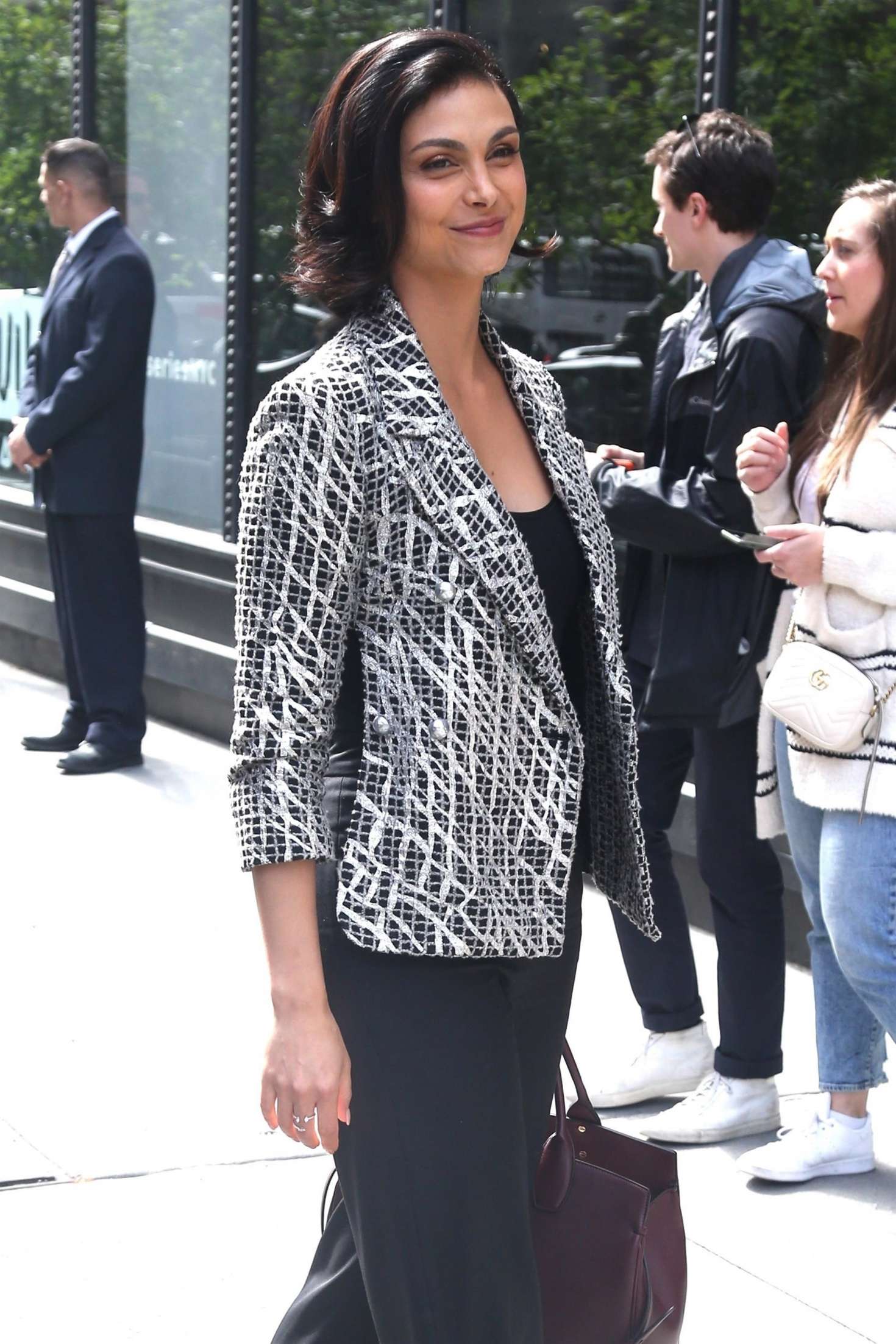 Morena Baccarin: Arrives at AOL Build Series -05 | GotCeleb