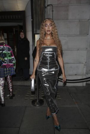 Munroe Bergdorf - Marc Jacobs event at Langan's in London
