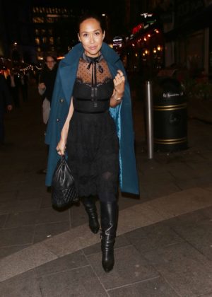 Myleene Klass out and about in London