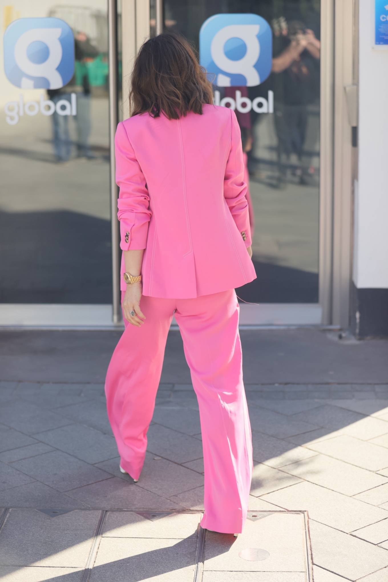 Myleene Klass 2021 : Myleene Klass – Out in pink on her Birthday at Smooth radio in London-15