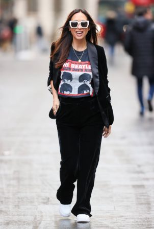 Myleene Klass - Stepping out at Smooth Radio in London