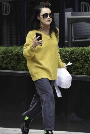 Nancy Xu - Spotted at Leeds Hotel