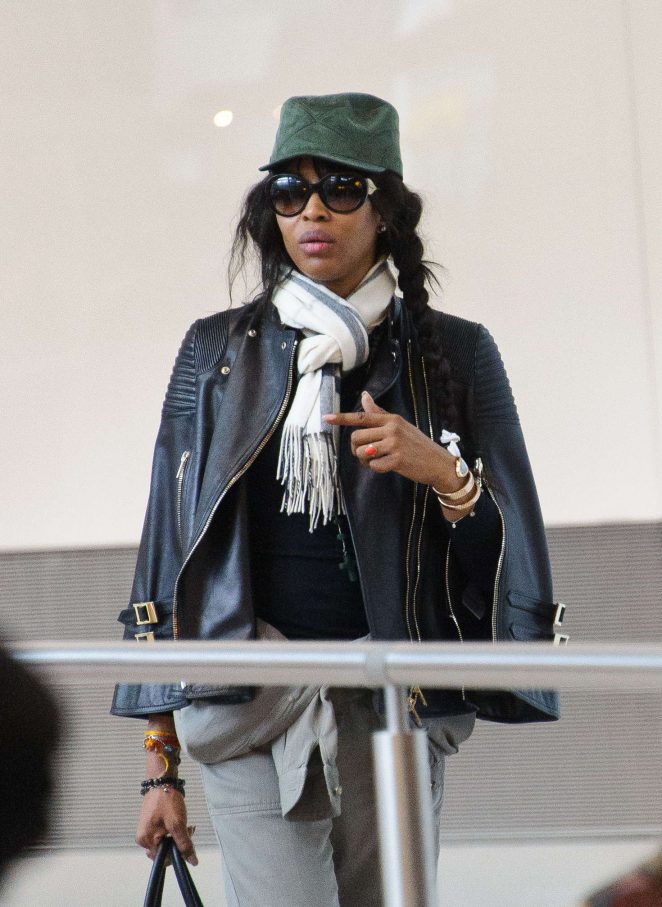 Naomi Campbell at Heathrow Airport in London – GotCeleb