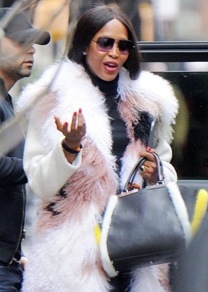 Naomi Campbell at the Weinstein Company Offices in Tribeca