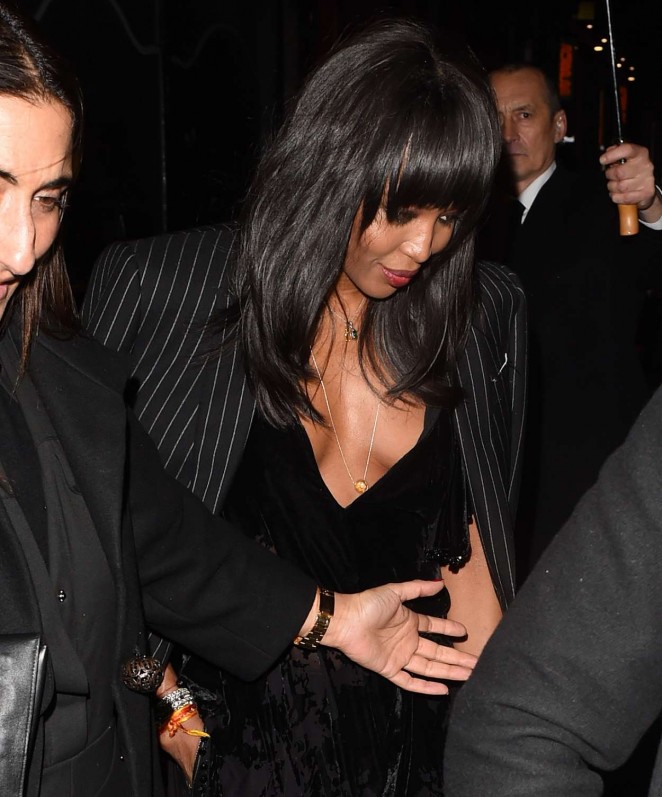 Naomi Campbell - leaving Madonna’s party in London