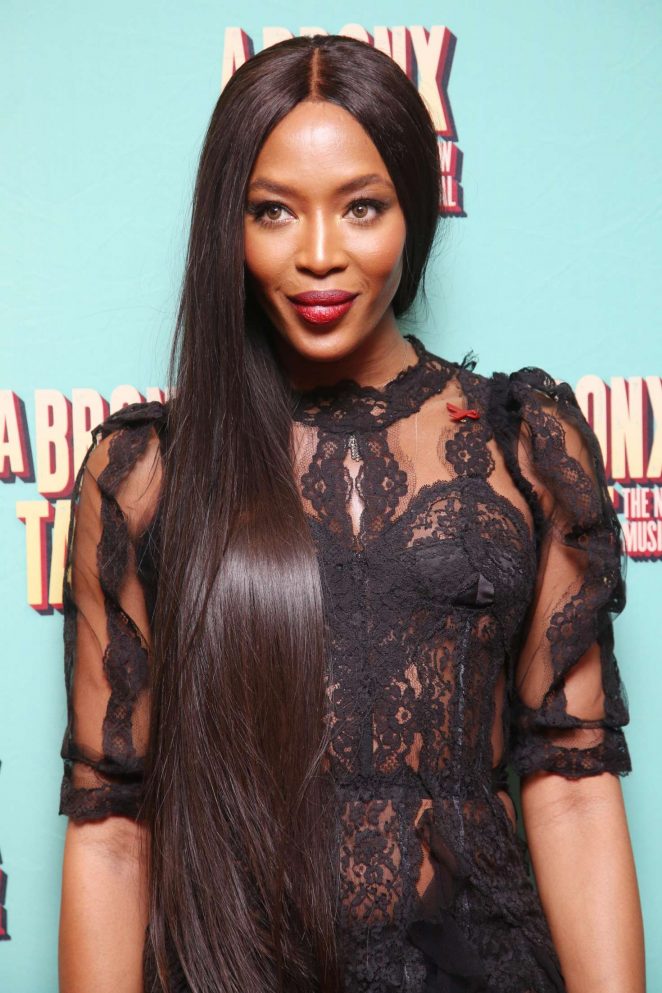 Naomi Campbell - Opening night of A Bronx Tale at the Longacre Theatre in NY