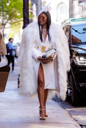 Naomi Campbell - Seen as she leaves The Mercer Hotel in New York