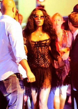 Naomi Campbell - VIP Room in St. Tropez