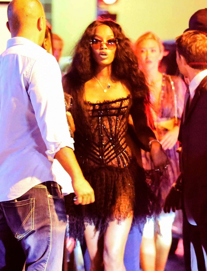 Naomi Campbell - VIP Room in St. Tropez