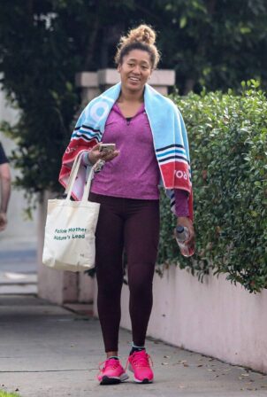 Naomi Osaka - Seen after a gym session in Santa Monica