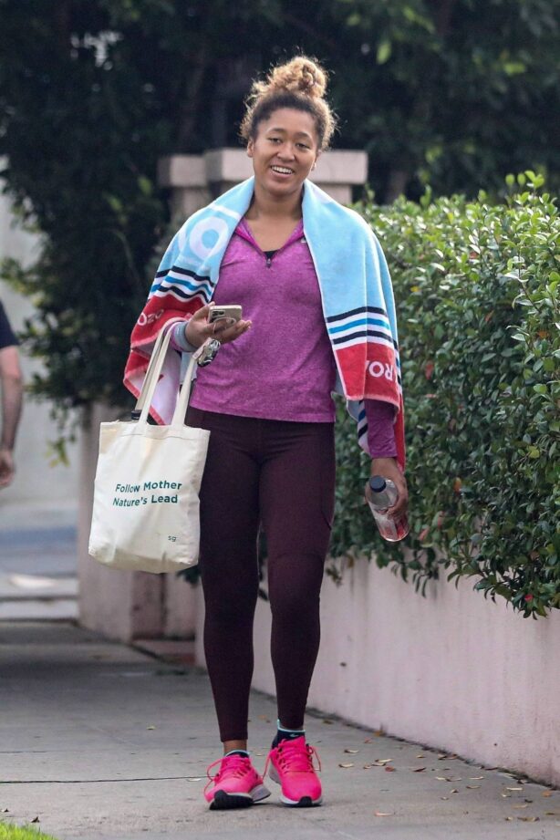 Naomi Osaka - Seen after a gym session in Santa Monica