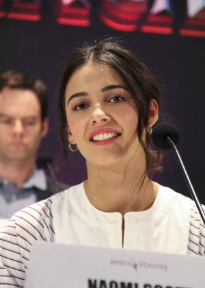 Naomi Scott - 'Power Rangers' Press Conference in Los Angeles