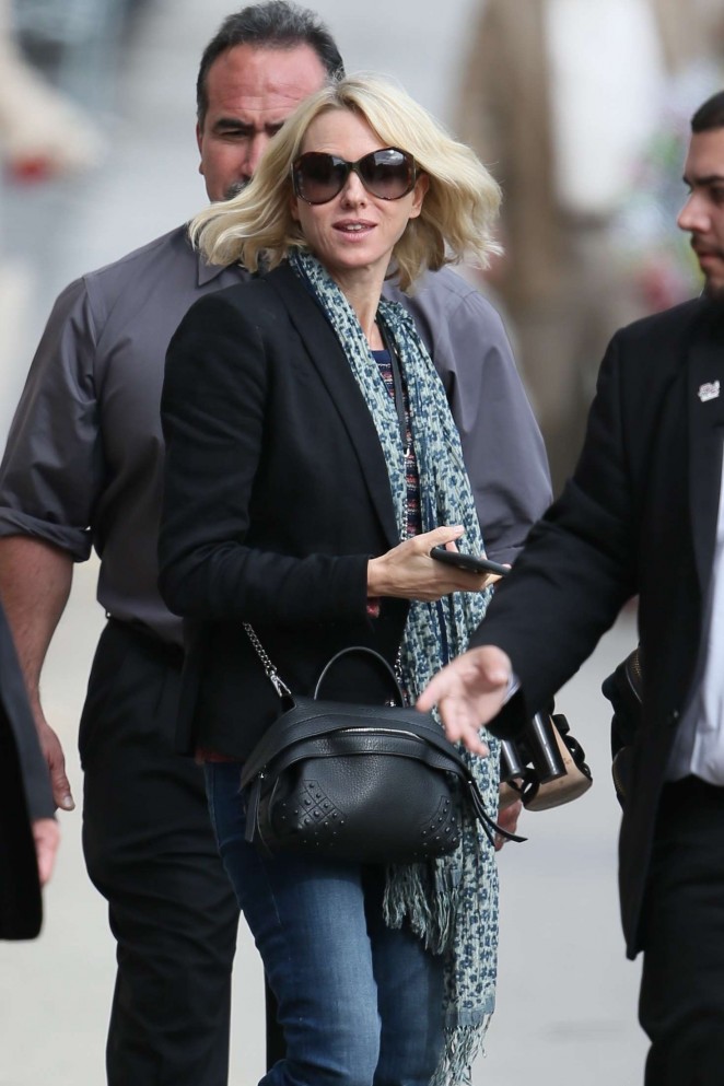 Naomi Watts - Arriving at 'Jimmy Kimmel Live' in Hollywood
