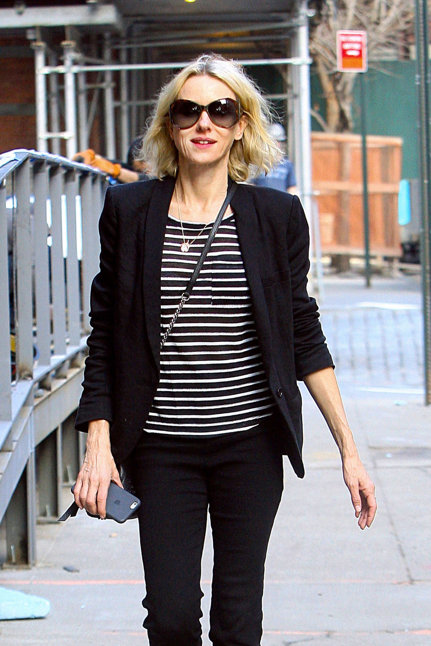 Naomi Watts in Black Jeans out in New York City