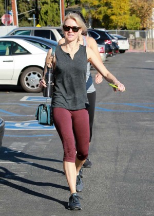 Naomi Watts in Leggings Leaving The Gym in Brentwood