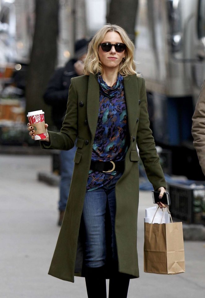 Naomi Watts on 'Gypsy' set in New York