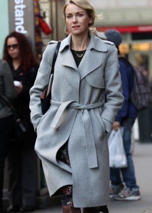 Naomi Watts on the set of 'Gypsy' in New York City
