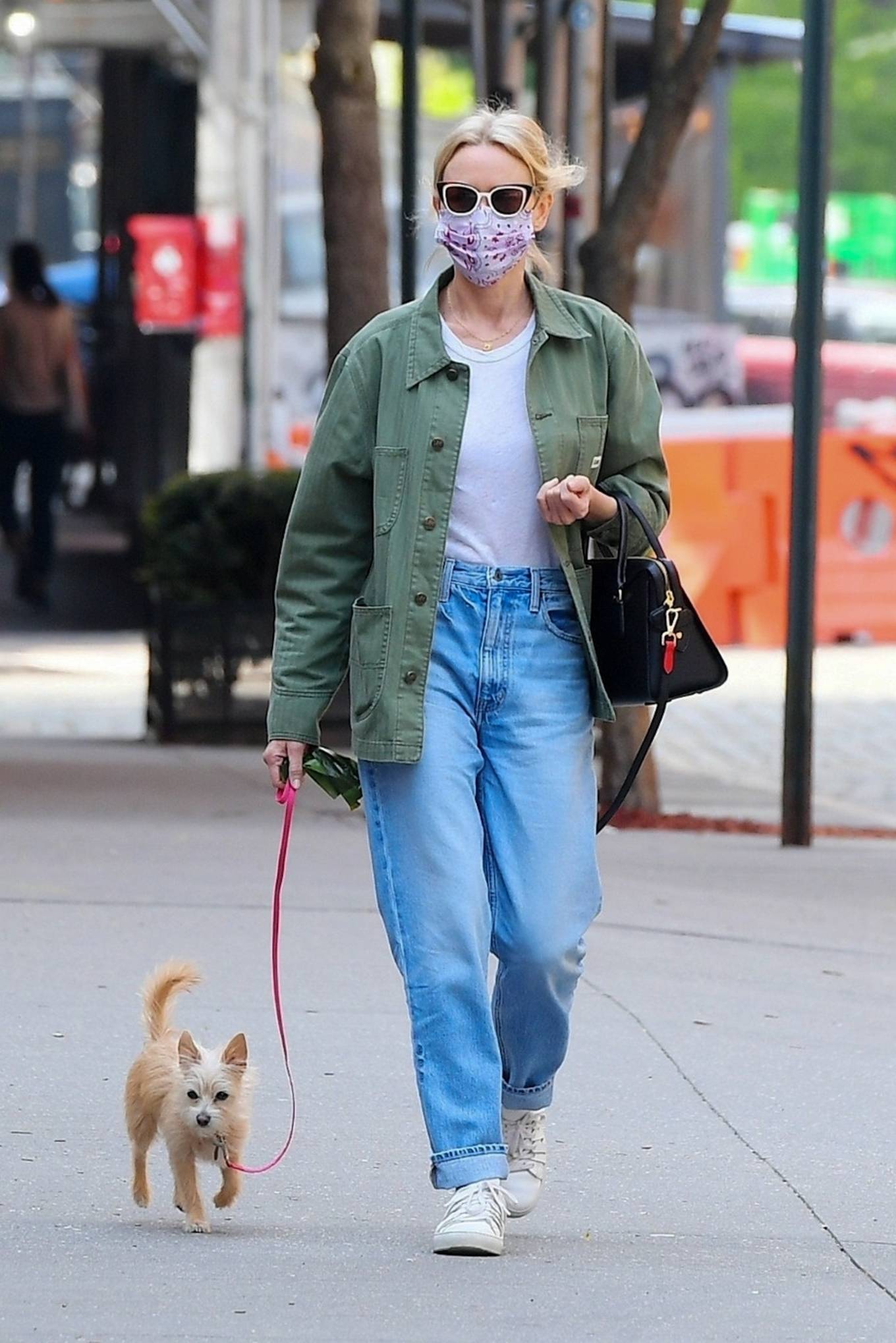 Naomi Watts - Out with her dog and a friend in New York