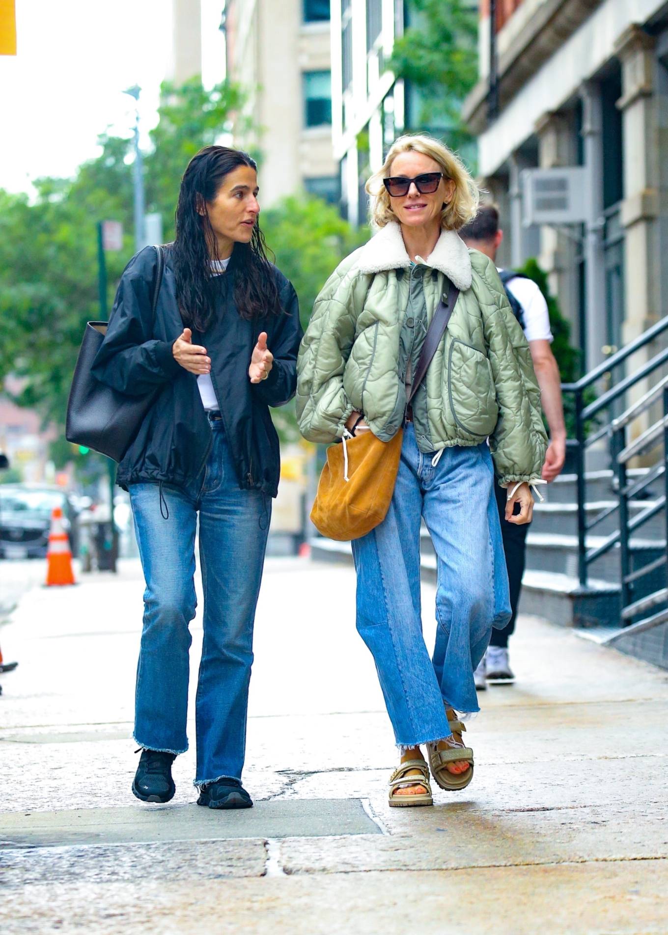 Naomi Watts - Spotted while out for a morning stroll with a friend in New York