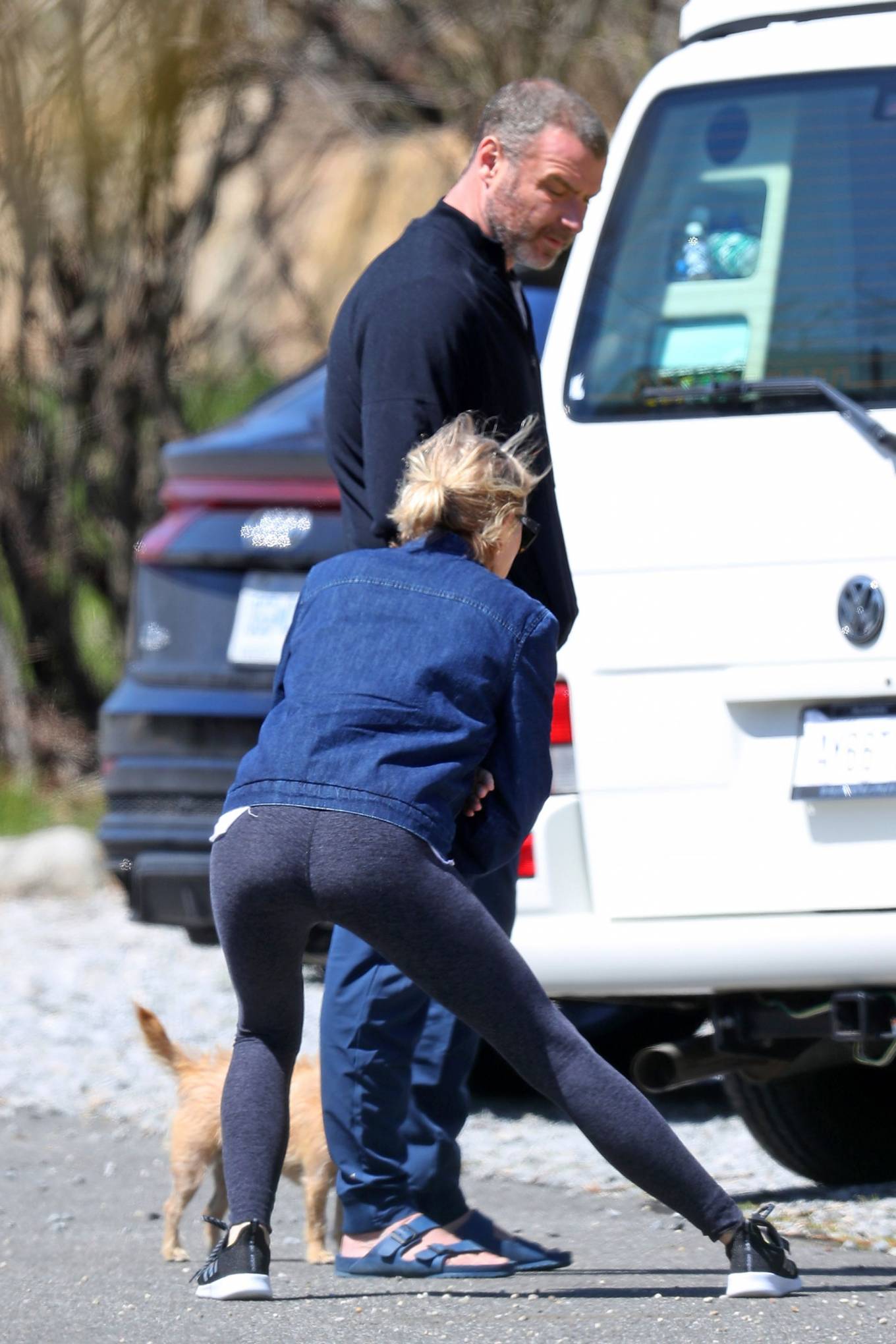 Naomi Watts - Spotted while stretching in The Hamptons
