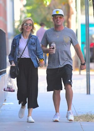 Naomi Watts with her brother Ben out in Tribeca