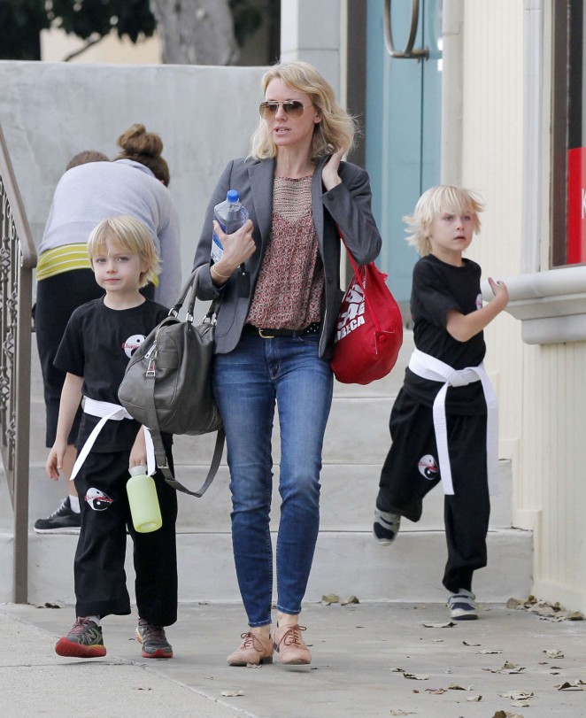 Naomi Watts With her Kids Out in LA
