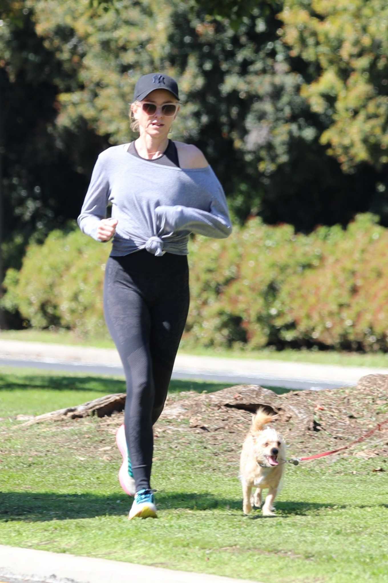Naomi Watts with Liev Schreiber goes for a jog in Brentwood-47 | GotCeleb