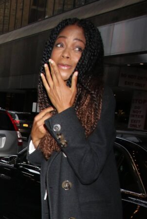 Naomie Harris - Arriving at CBS Studios to promote 'The Man Who Fell To Earth' in New York