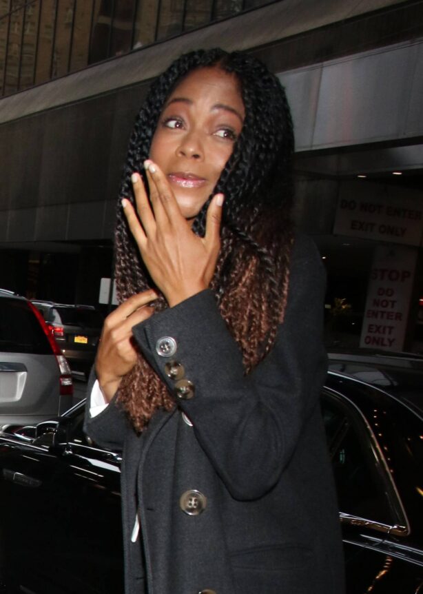 Naomie Harris - Arriving at CBS Studios to promote 'The Man Who Fell To Earth' in New York