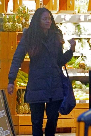 Naomie Harris - Shopping candids at Planet Organic out in North London