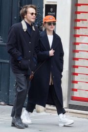 Natalia Dyer and Charlie Heaton - Out and about in Paris