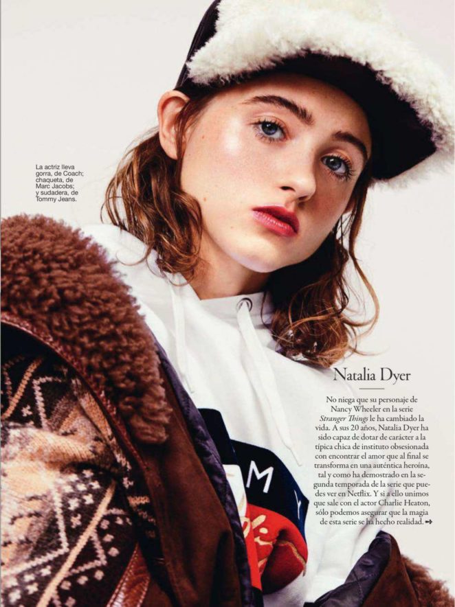 Natalia Dyer - Glamour Spain Magazine (January 2018)