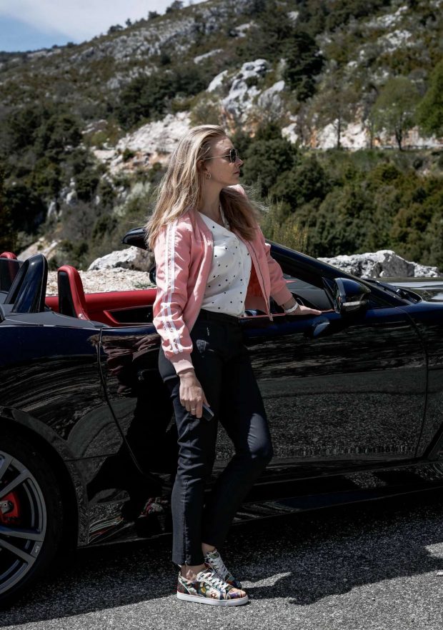 Natalie Dormer - Jaguar Drive Nice To Monaco