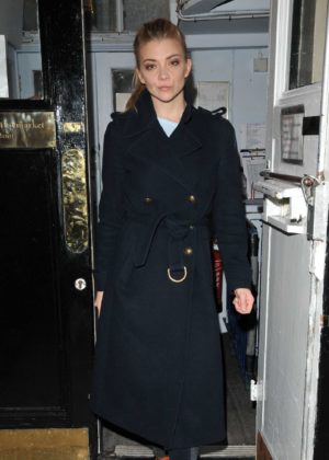 Natalie Dormer - Leaving The Haymarket Theatre after performing in 'Venus in Fur' in London