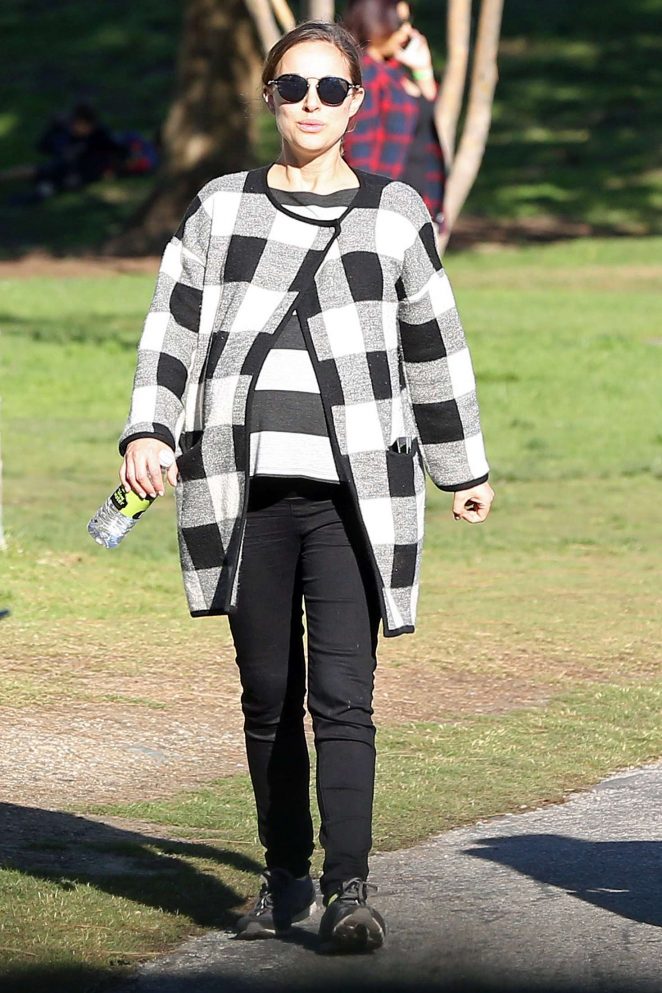 Natalie Portman at the park in Los Angeles