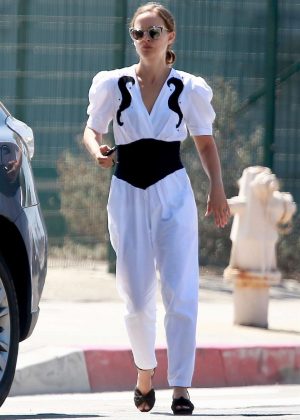Natalie Portman in Jumpsuit - Out in Los Angeles