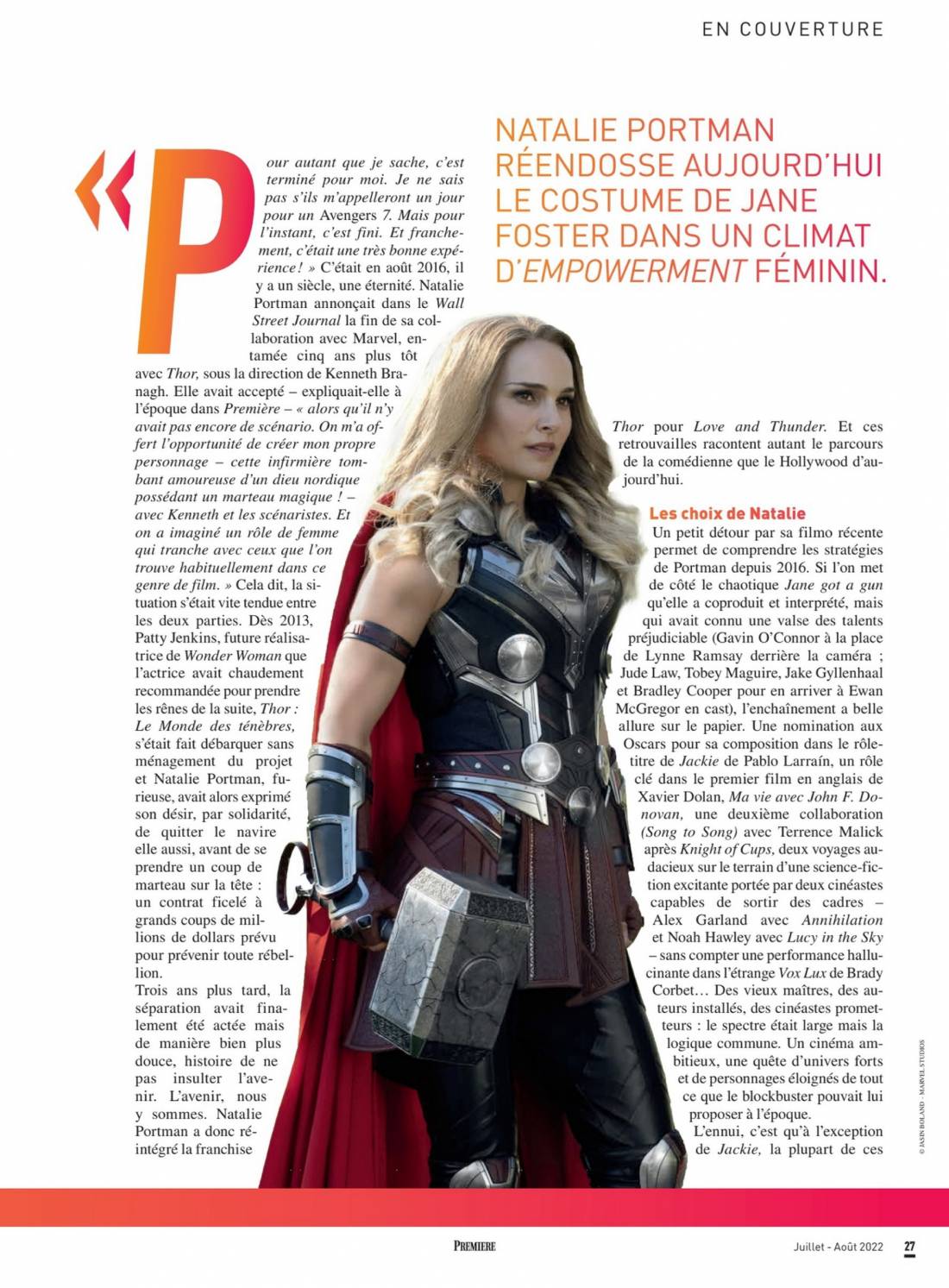 Natalie Portman 2022 : Natalie Portman – Premiere Magazine (July – August 2022)-03
