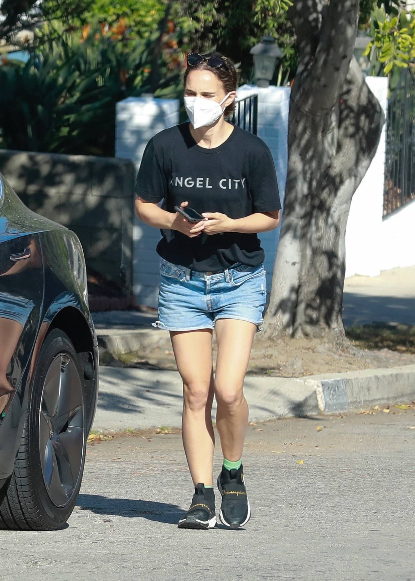 Natalie Portman - Seen after visiting a friend ahead of Emmys night in Los Angeles