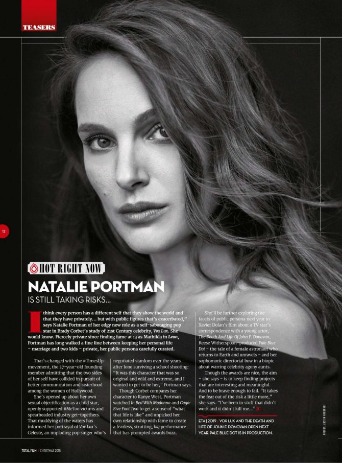 Natalie Portman - Total Film Magazine (January 2019)