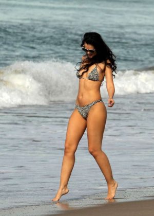 Natasha Blasick In Bikini On Malibu Beach Asstraffic 1