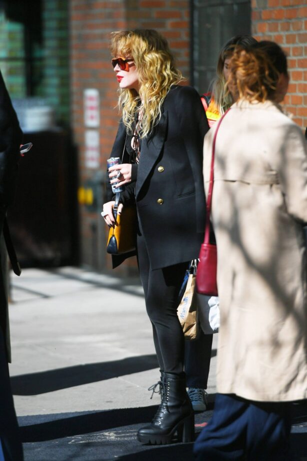Natasha Lyonne - In a black blazer and dar leggings out in New York