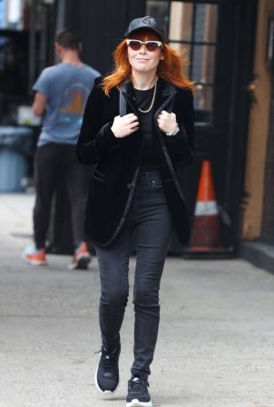 Natasha Lyonne - In all black as she is seen out in New York