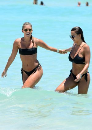 Natasha Oakley and Devin Brugman in Bikini on vacation in Miami