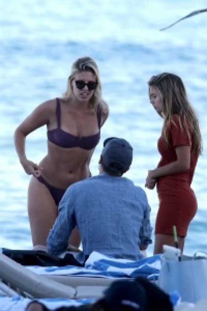 Natasha Oakley in Bikini on the beach in Miami