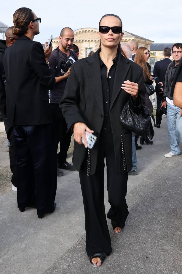 Natasha Poly - Pictured at Givenchy SS2024 show during Paris Fashion Week