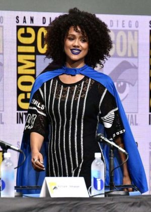 Nathalie Emmanuel at 2017 Comic-Con in San Diego