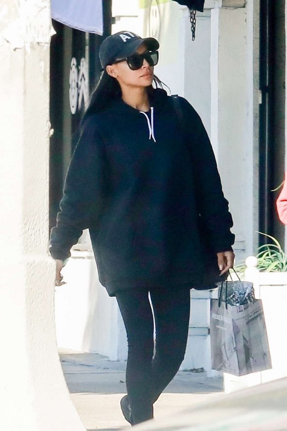 Naya Rivera in Tights - Shopping in Los Angeles