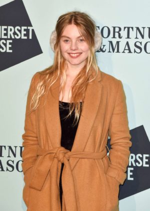 Nell Hudson - Skate at Somerset House Lunch Party in London